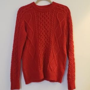 Merona Red Sweater SZ Small Knit Acrylic/ Wool